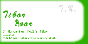 tibor moor business card